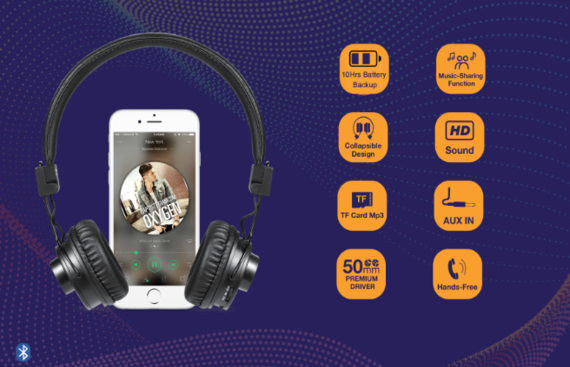 Zoook JAZZ DUO - An app based convertible Bluetooth Headphone + Bluetooth Speaker launched in India